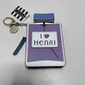 NWT Henri Bendel Perfume Bottle Coin Purse Bag Charm RARE